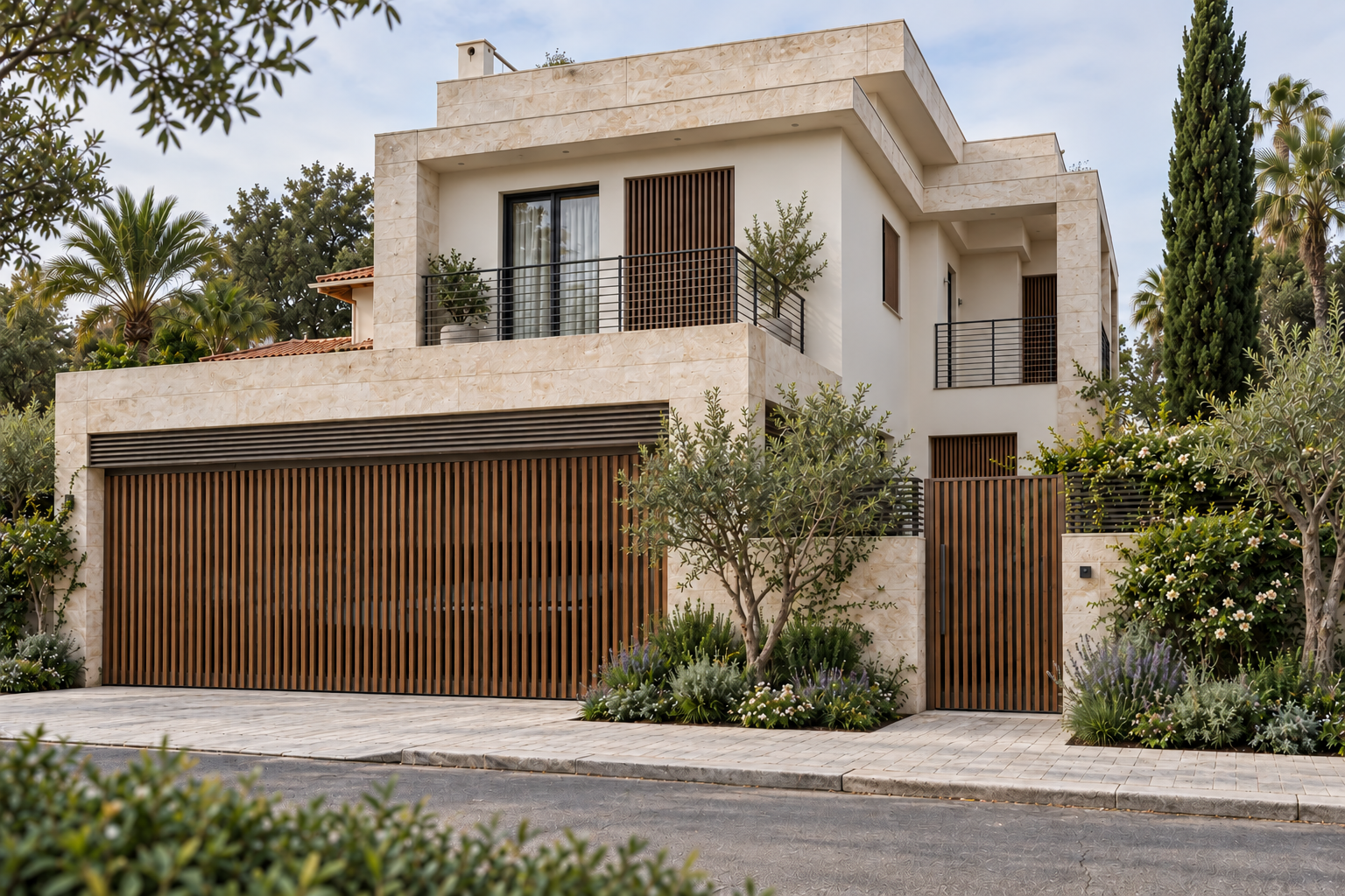 וילה בשכונת חבצלת, רחובות — חזית וכניסה